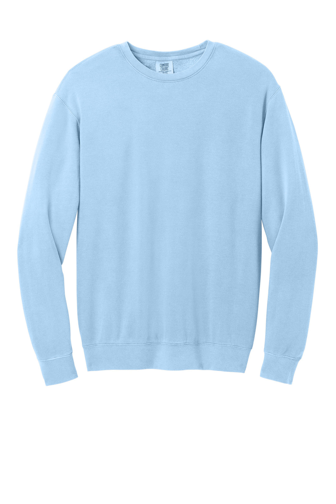 Front View of Hydrangea Comfort Colors Lightweight Crewneck Sweatshirt 1466