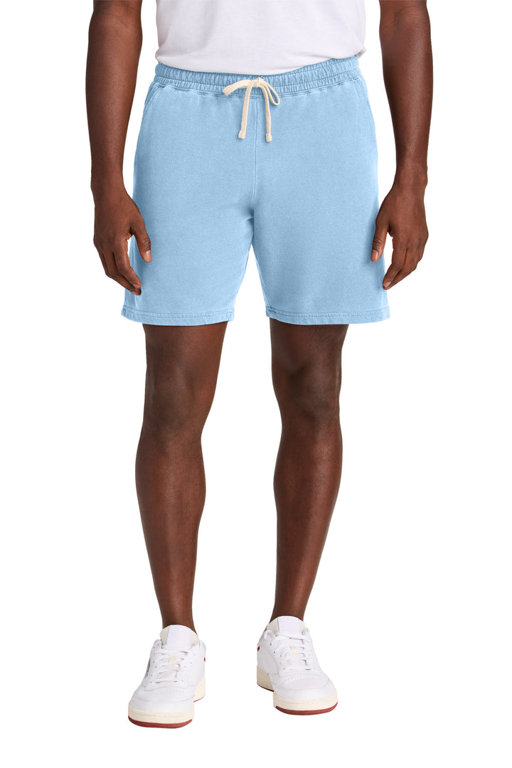 Front View of Hydrangea Comfort Colors Lightweight Sweatshort 1468