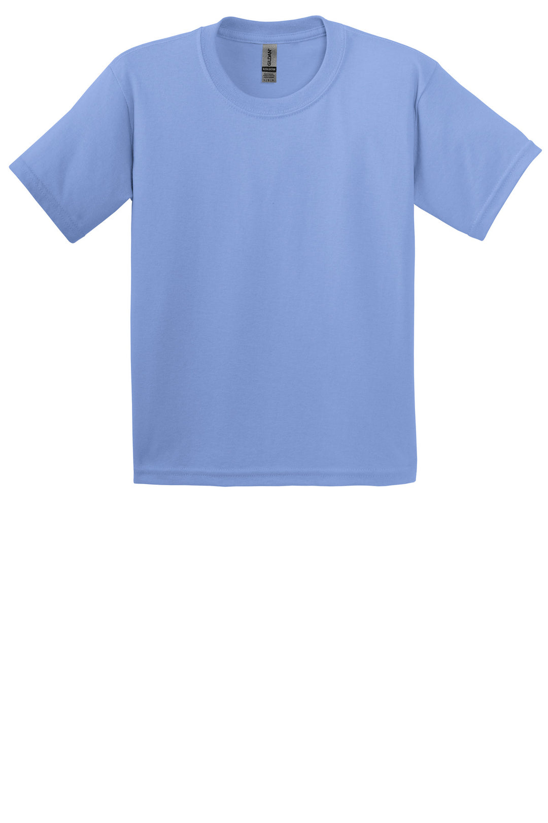 Front View of Iris Gildan - Youth Ultra Cotton 100% US Cotton T-Shirt. 2000B
