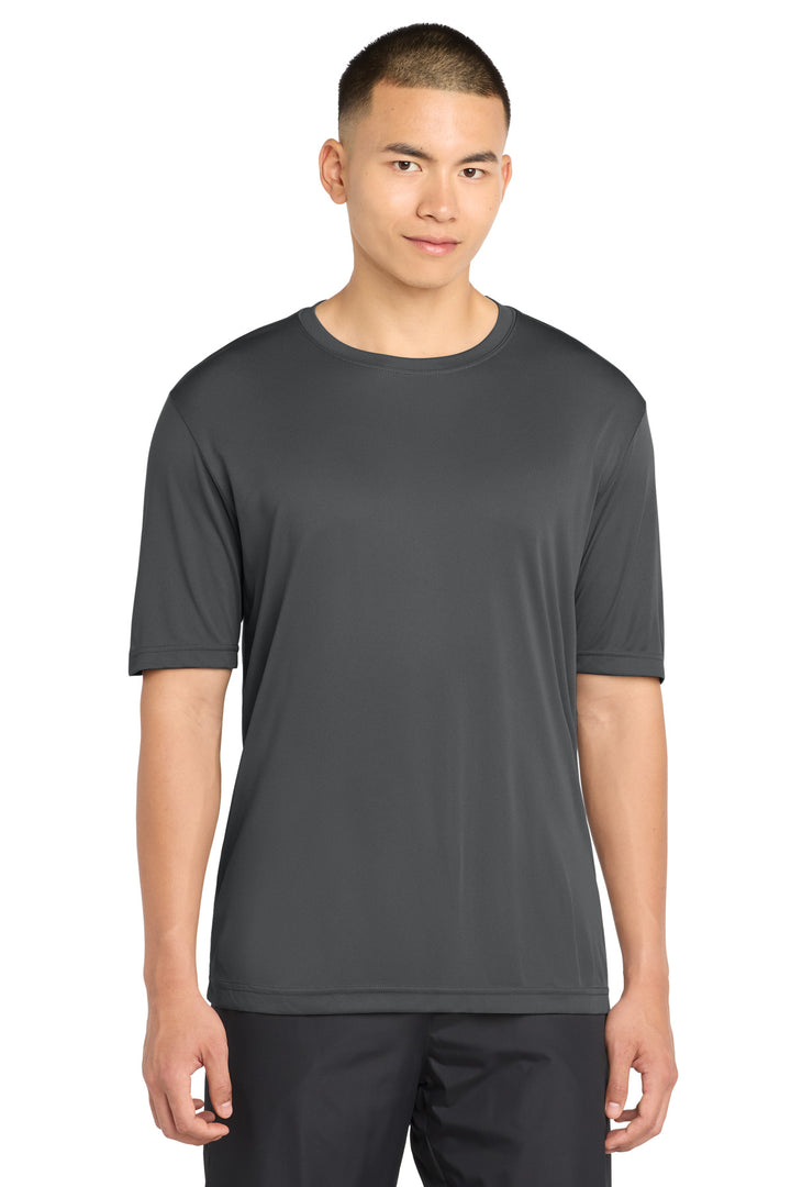 Front View of Iron Grey Sport-Tek PosiCharge Competitor Tee. ST350