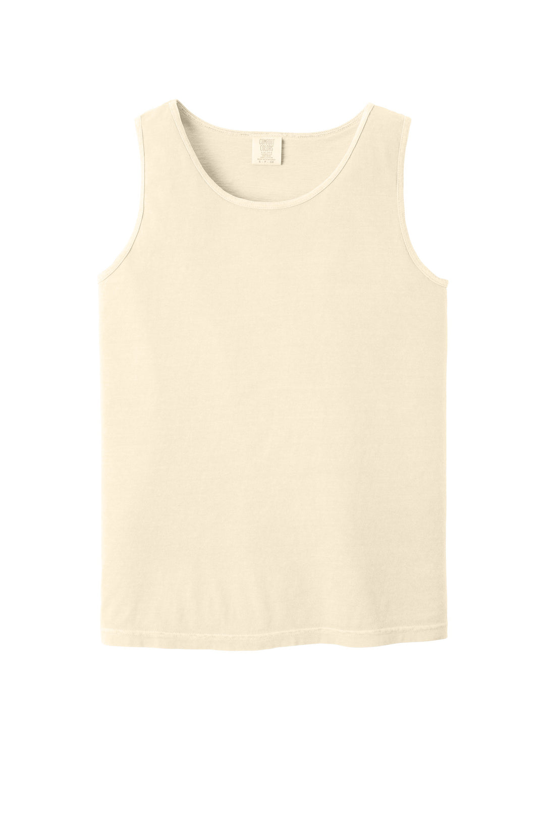 Front View of Ivory COMFORT COLORS Heavyweight Ring Spun Tank Top. 9360