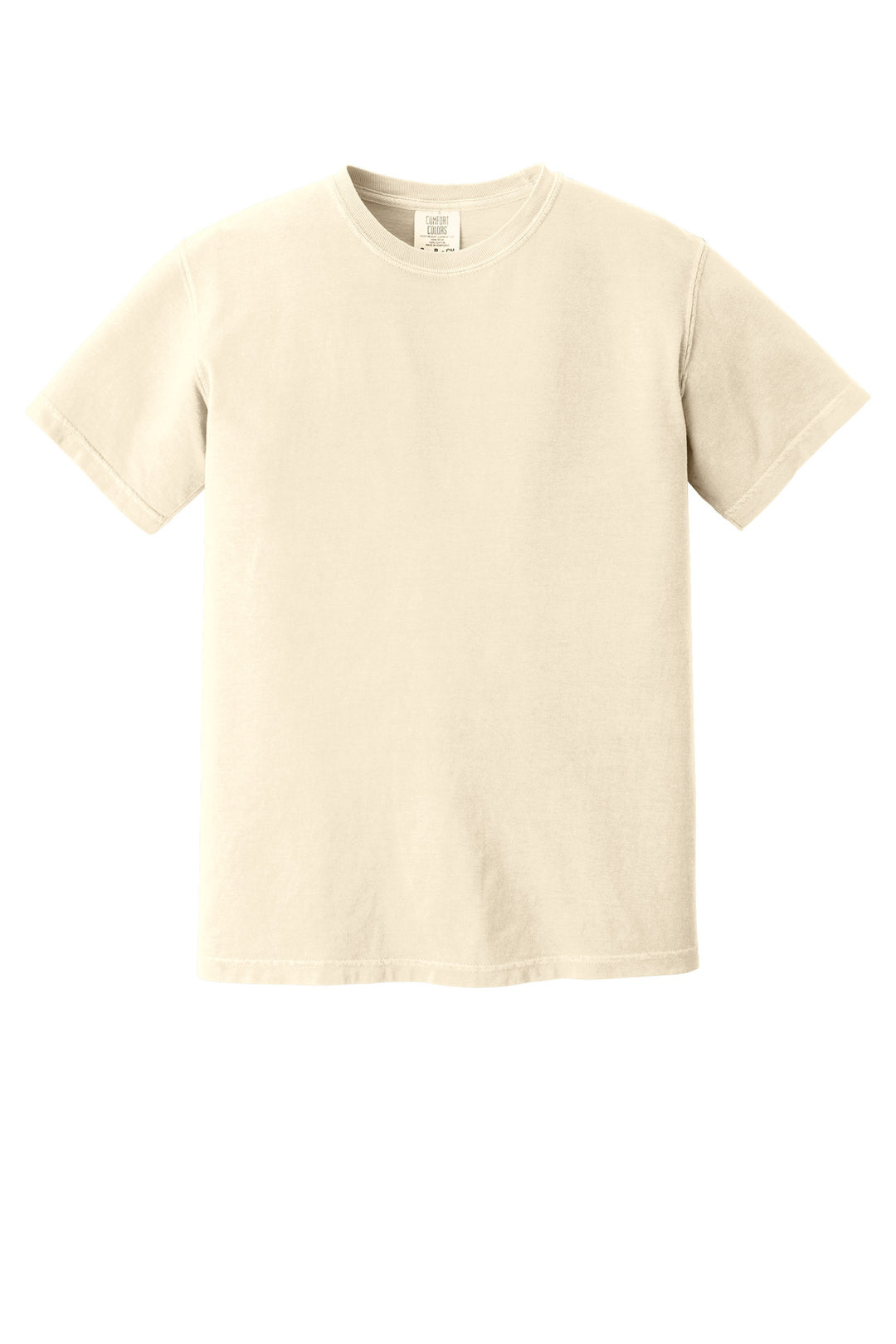 Front View of Ivory COMFORT COLORS Heavyweight Ring Spun Tee. 1717