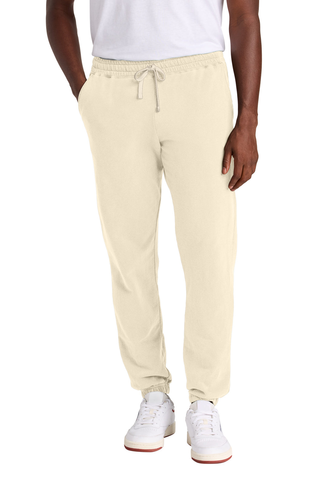 Front View of Ivory Comfort Colors Lightweight Sweatpant 1469