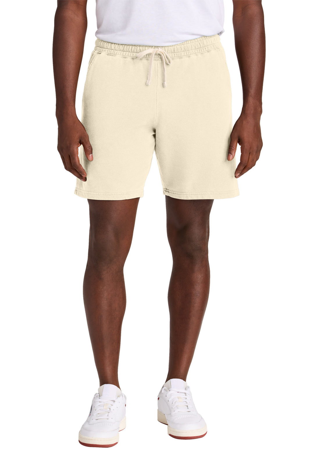 Front View of Ivory Comfort Colors Lightweight Sweatshort 1468