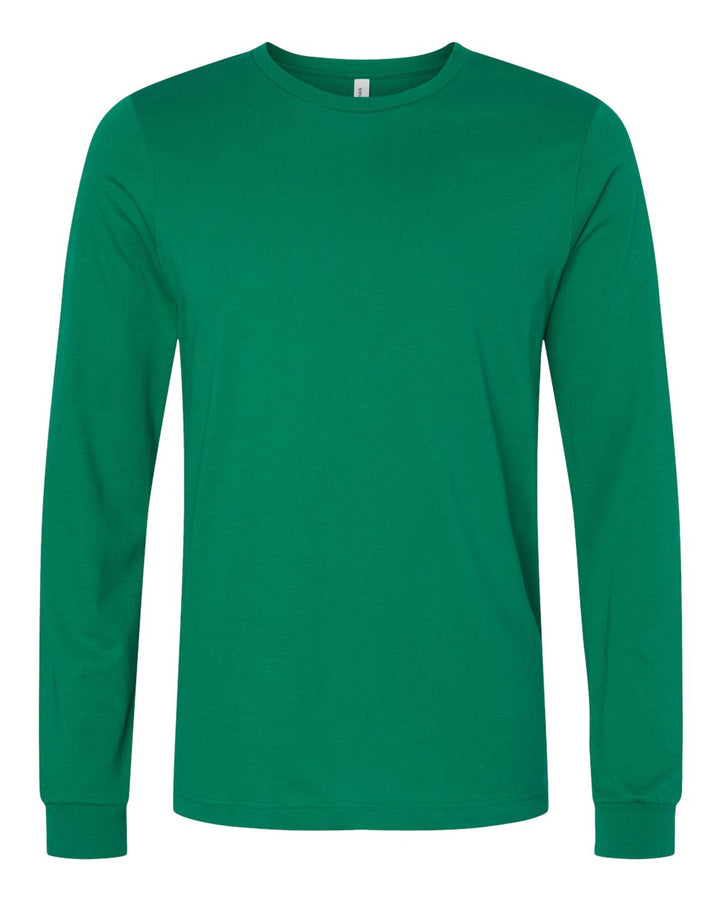 Front View of Kelly Jersey Long Sleeve Tee - 3501