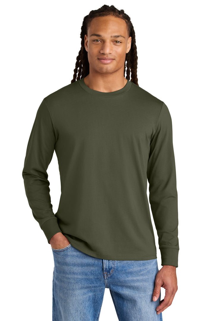 Front View of KhakiGreen Stanley/Stella Unisex Creator 2.0 Long Sleeve Tee SXU022