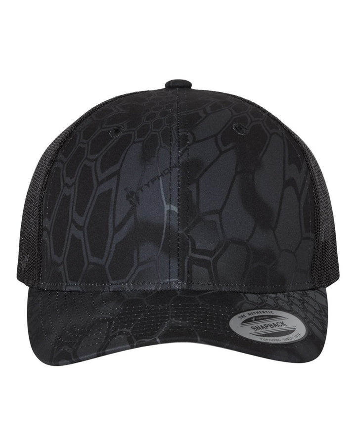 Front View of Kryptek Typhon Retro Trucker Cap - 6606