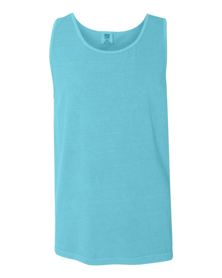Front View of Lagoon Garment-Dyed Heavyweight Tank Top - 9360