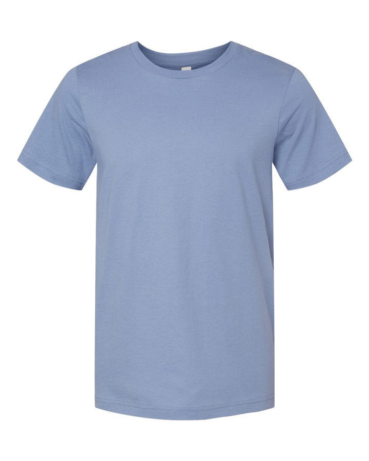 Front View of Lavender Blue Jersey Tee - 3001