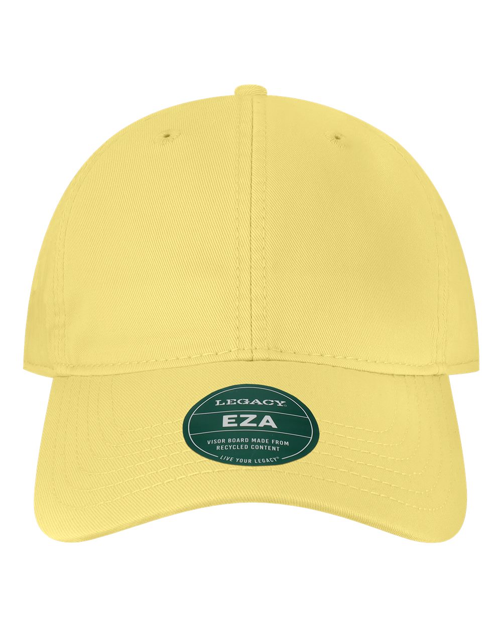 Front View of Lemon Relaxed Twill Dad Hat - EZA