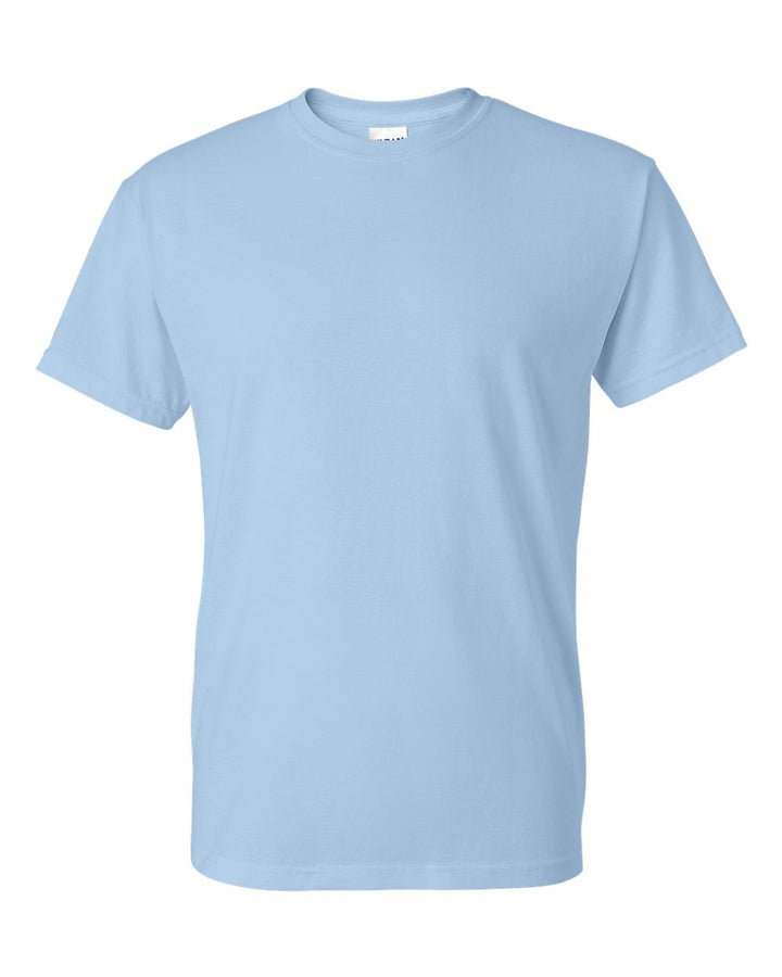 Front View of Light Blue DryBlend® T-Shirt - 8000