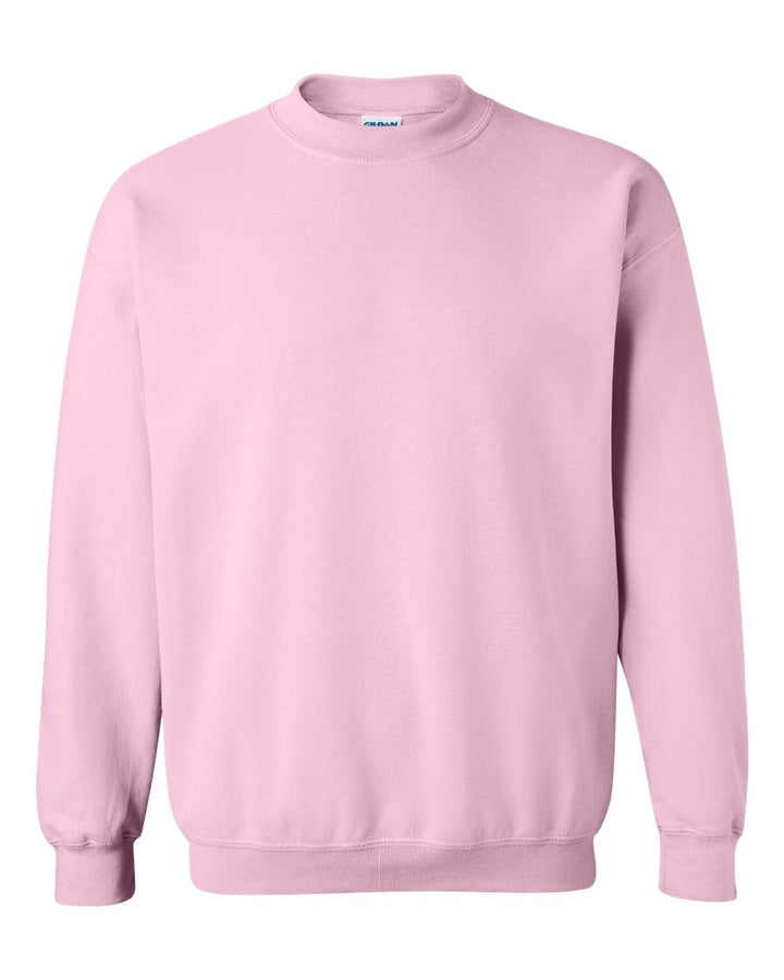 Front View of Light Pink Heavy Blend™ Crewneck Sweatshirt - 18000