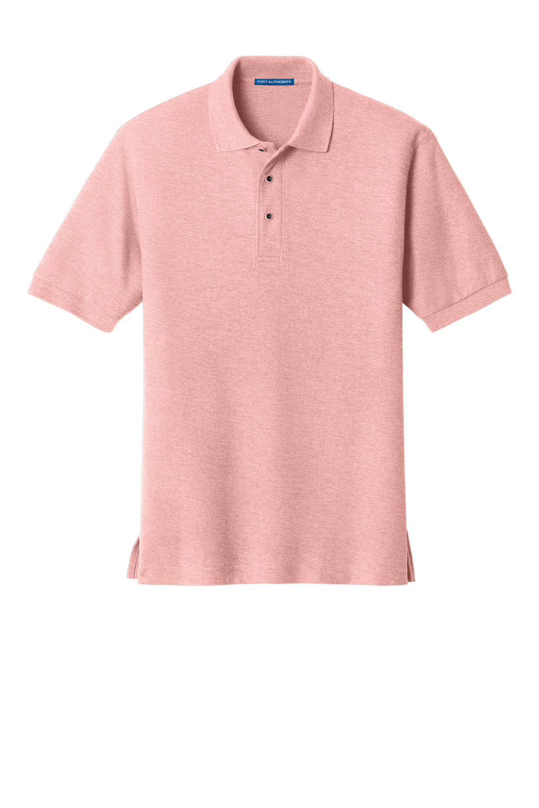 Front View of Light Pink Port Authority Silk Touch Polo K500