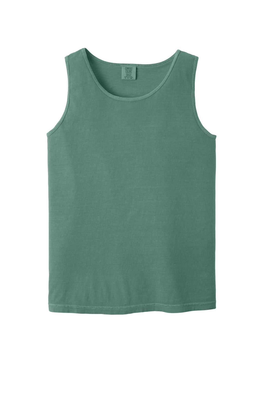 Front View of LightGreen COMFORT COLORS Heavyweight Ring Spun Tank Top. 9360