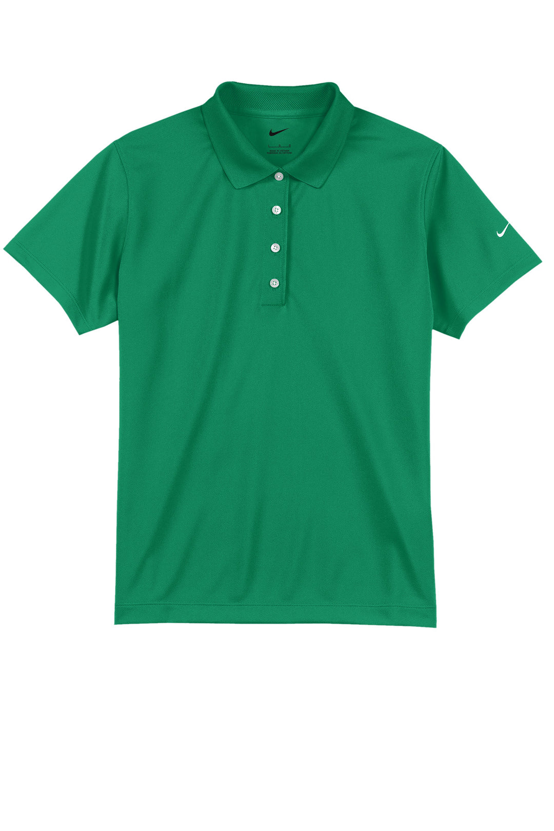 Front View of Lucky Green Nike Women's Tech Basic Dri-FIT Polo. 203697