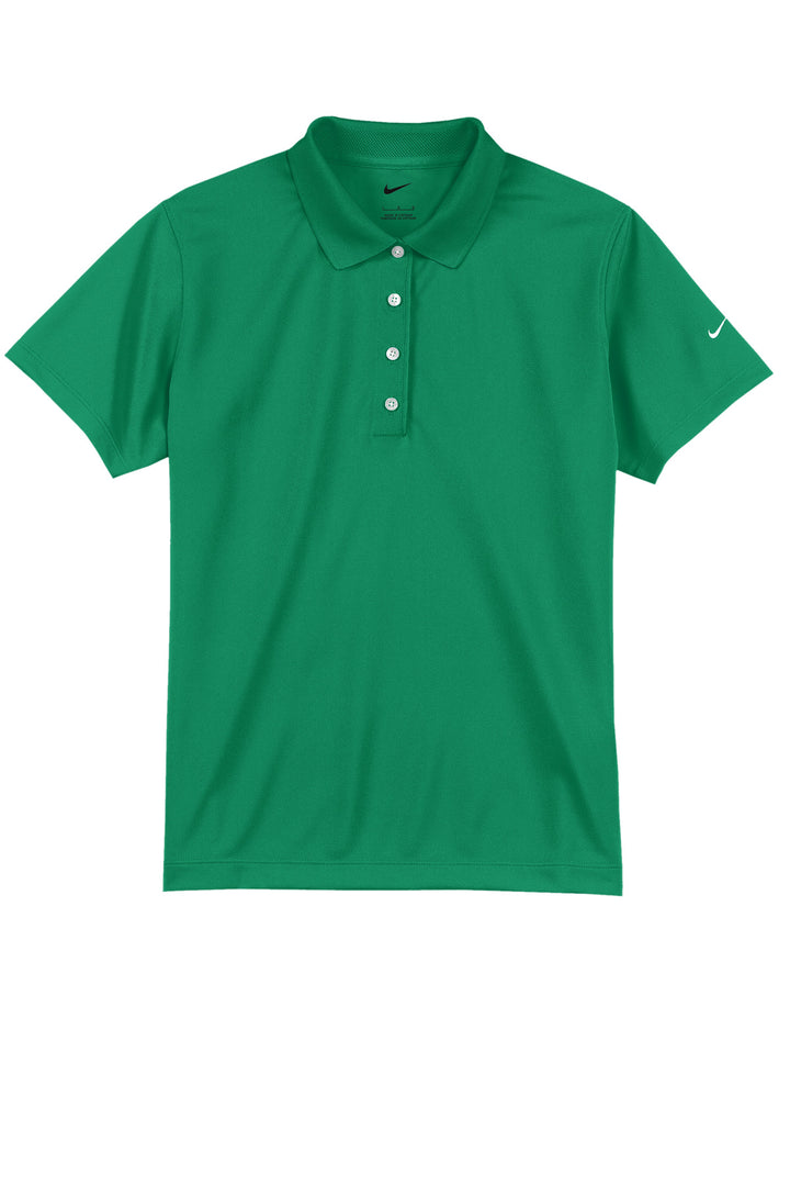 Front View of Lucky Green Nike Women's Tech Basic Dri-FIT Polo. 203697