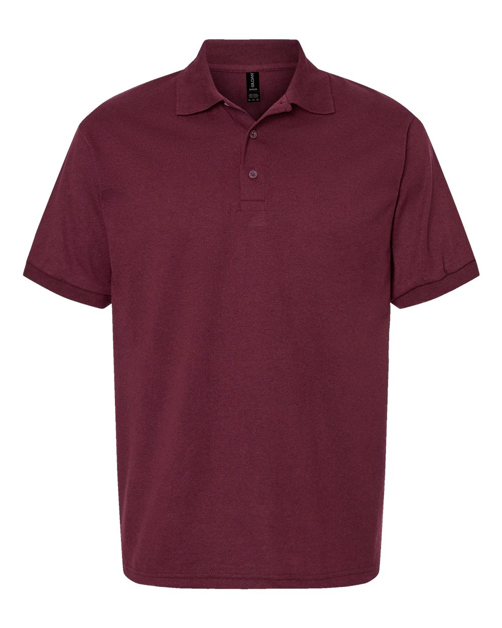 Front View of Maroon DryBlend® Jersey Polo - 8800