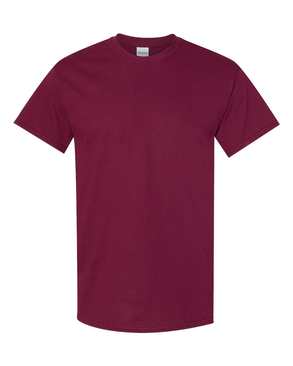 Front View of Maroon Heavy Cotton™ T-Shirt - 5000