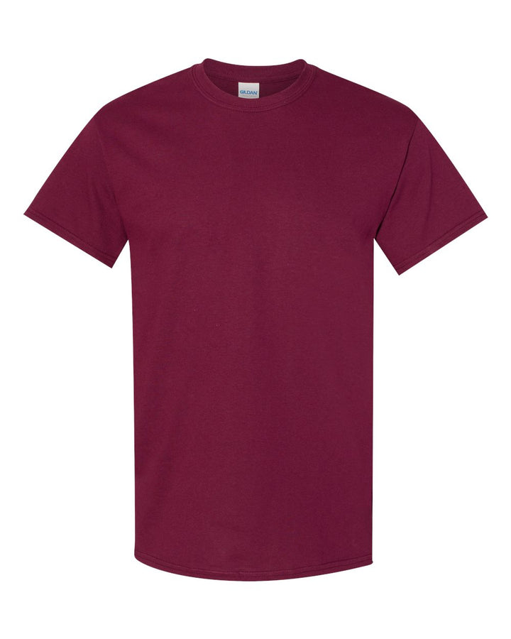 Front View of Maroon Heavy Cotton™ T-Shirt - 5000