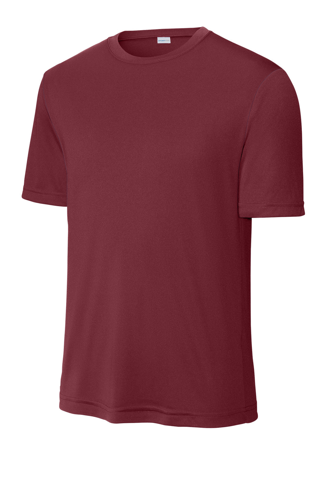 Front View of Maroon Sport-Tek PosiCharge Competitor Tee. ST350