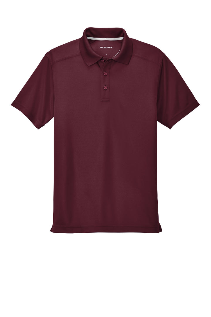 Front View of Maroon Sport-Tek PosiCharge Micro-Mesh Polo. ST680