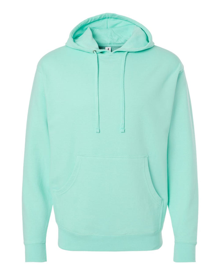 Front View of Mint Midweight Hooded Sweatshirt - SS4500