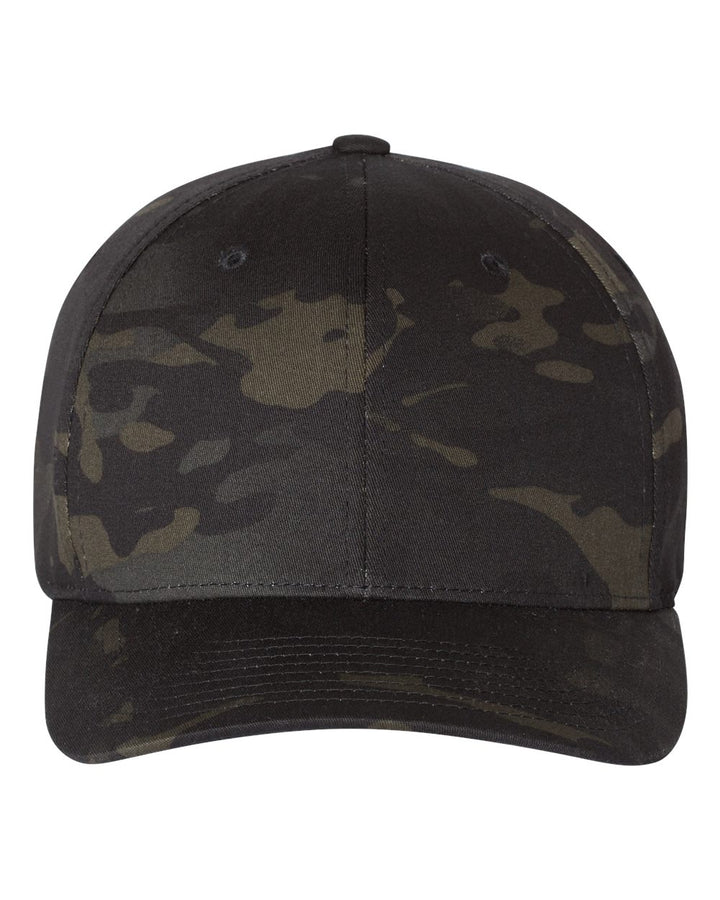 Front View of Multicam Black Cotton Blend Cap - 6277