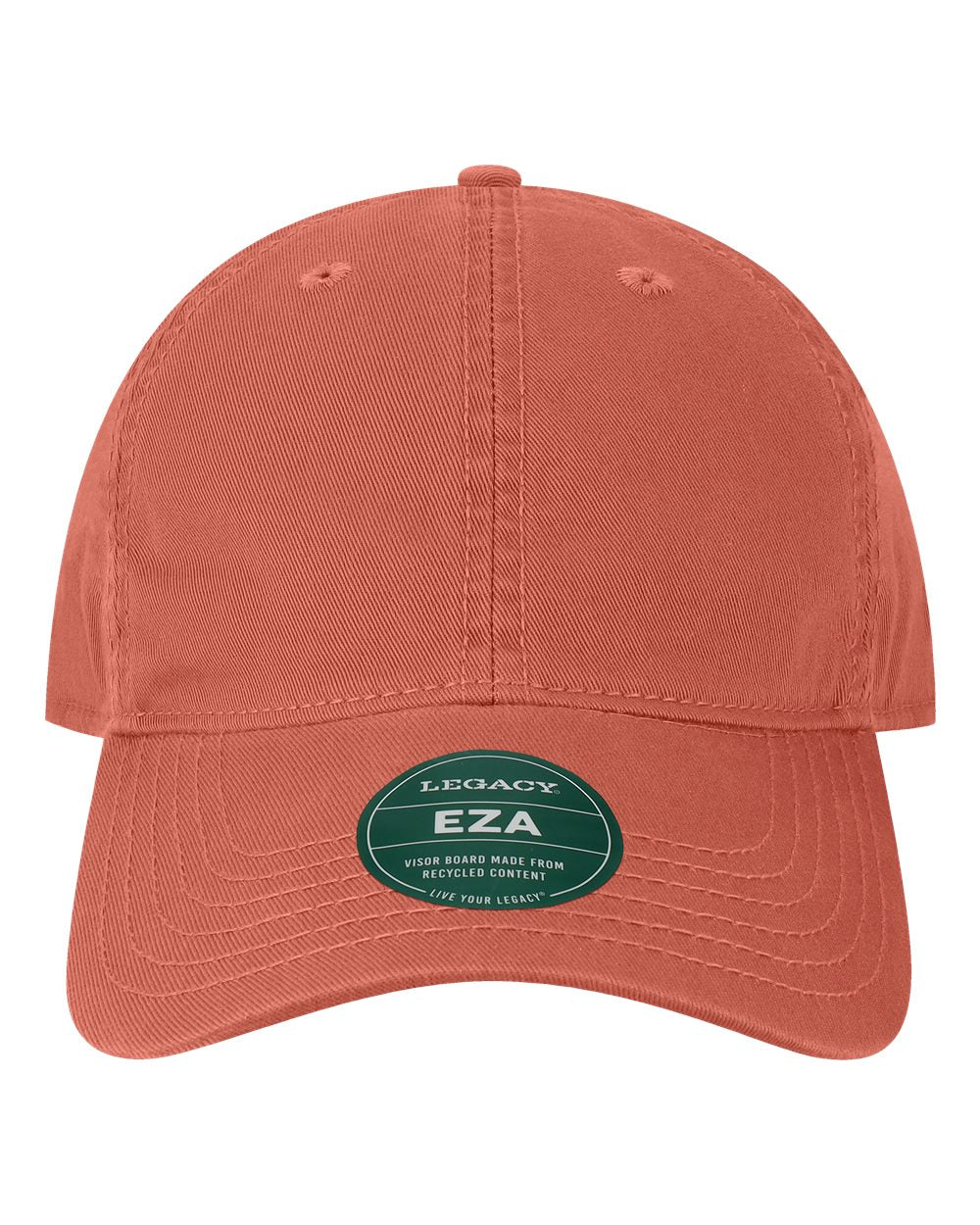 Front View of Nantucket Red Relaxed Twill Dad Hat - EZA