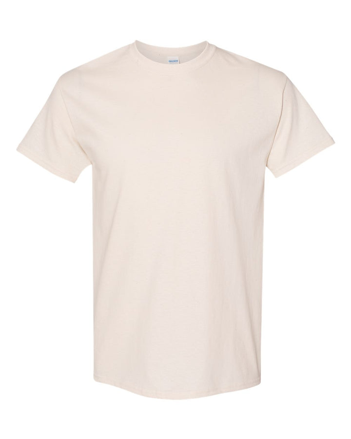 Front View of Natural Heavy Cotton™ T-Shirt - 5000