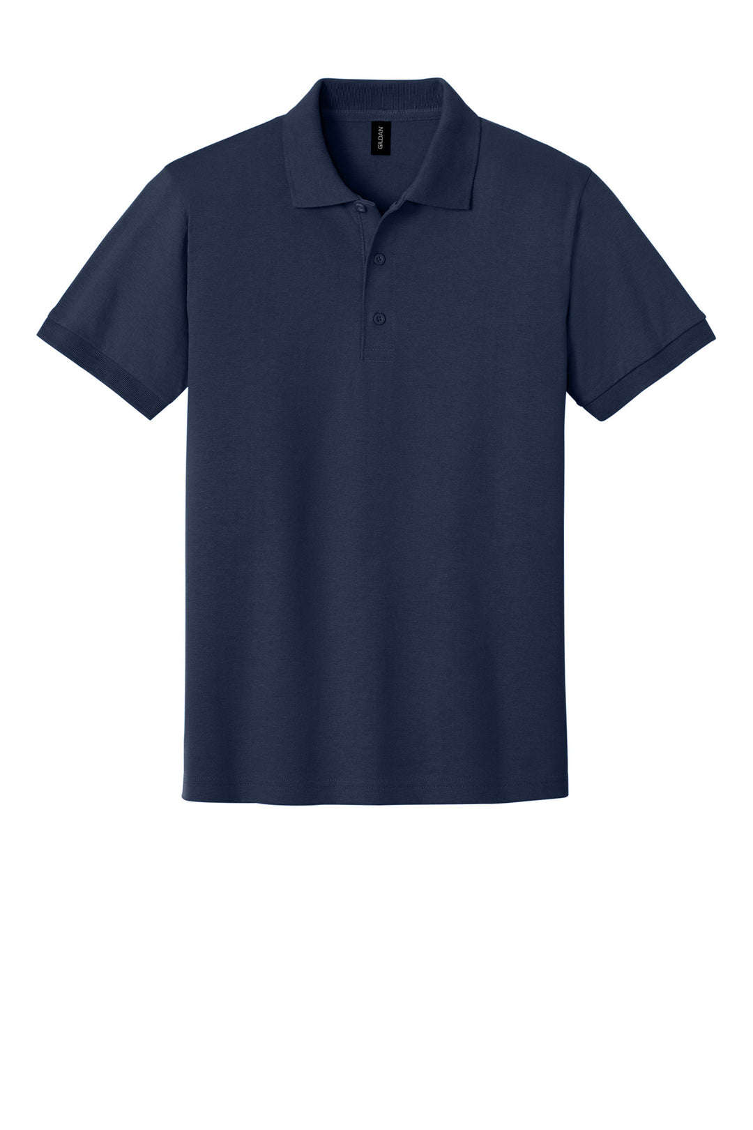 Front View of Navy Gildan - DryBlend 6-Ounce Jersey Knit Sport Shirt. 8800