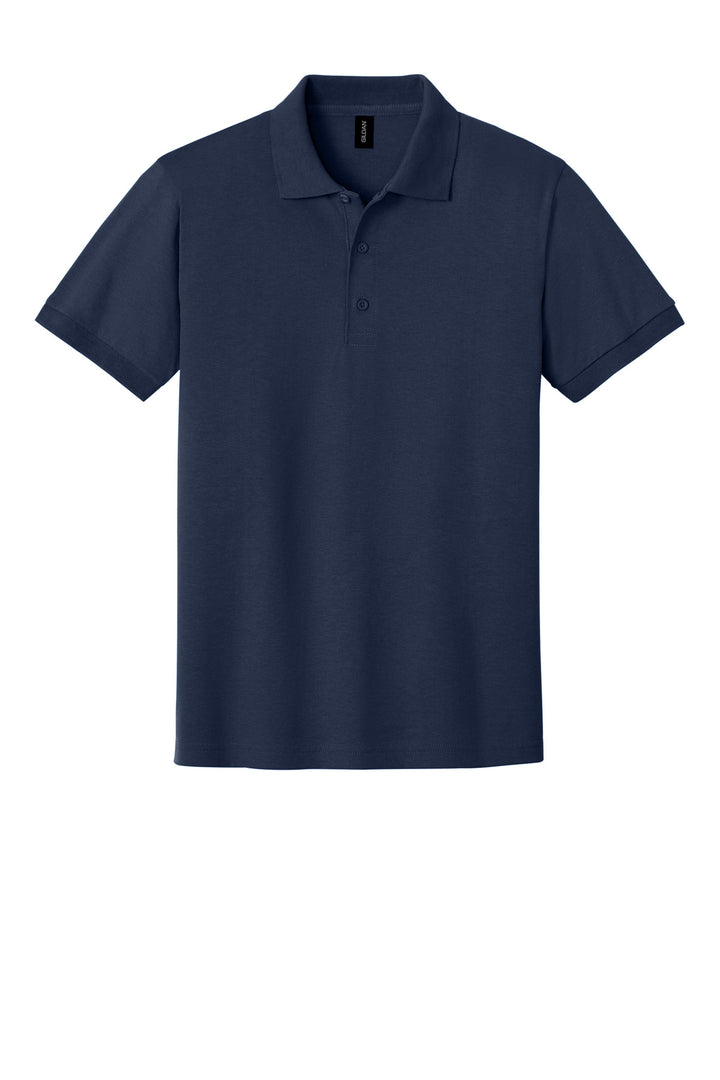 Front View of Navy Gildan - DryBlend 6-Ounce Jersey Knit Sport Shirt. 8800