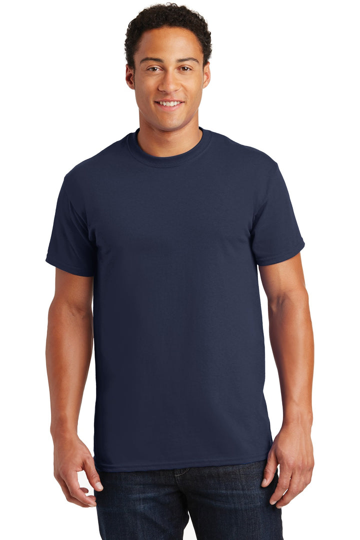 Front View of Navy Gildan - Ultra Cotton 100% US Cotton T-Shirt. 2000