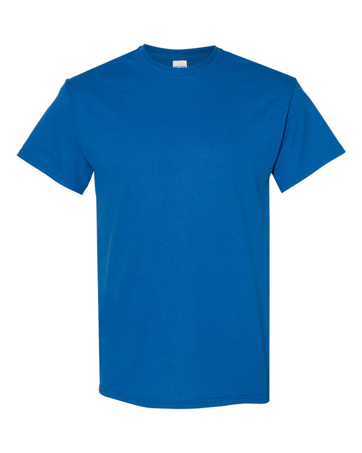 Front View of Neon Blue Heavy Cotton™ T-Shirt - 5000