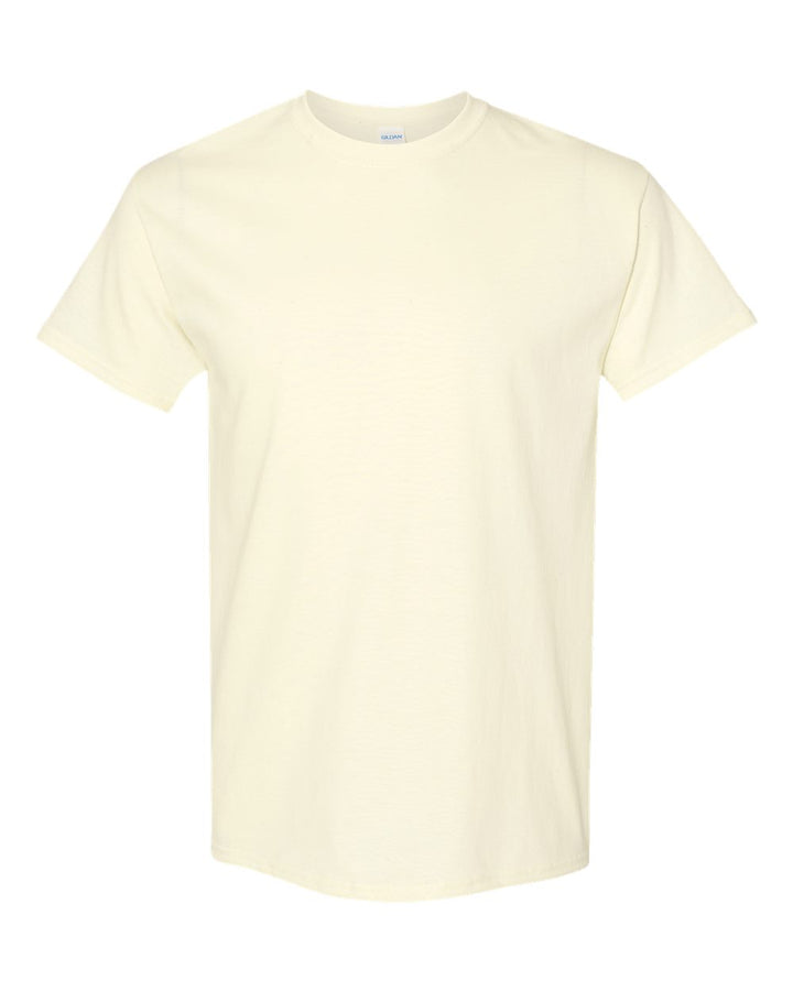 Front View of Off White Heavy Cotton™ T-Shirt - 5000