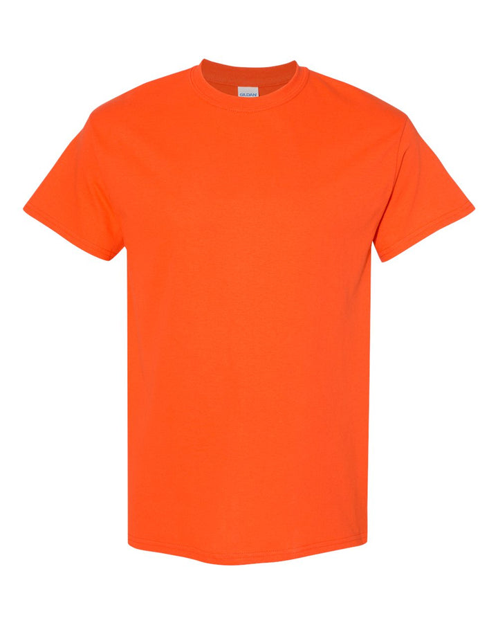 Front View of Orange Heavy Cotton™ T-Shirt - 5000