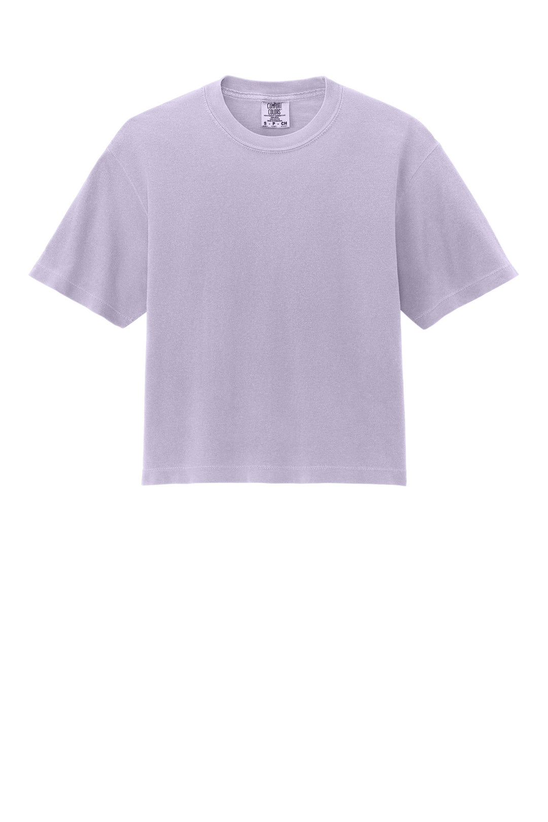 Front View of Orchid Comfort Colors Women's Heavyweight Boxy Tee 3023CL