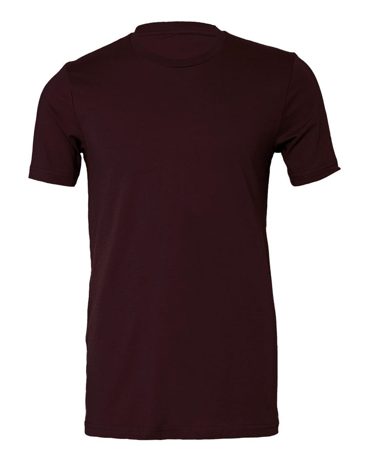 Front View of Oxblood Black Jersey Tee - 3001