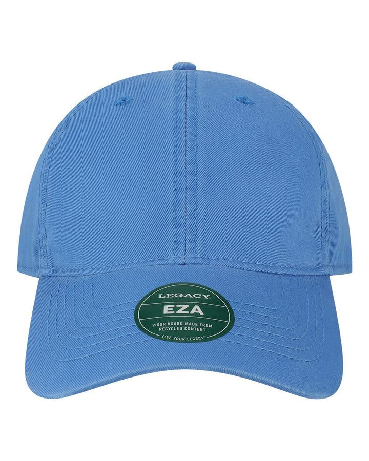 Front View of Pacific Blue Relaxed Twill Dad Hat - EZA