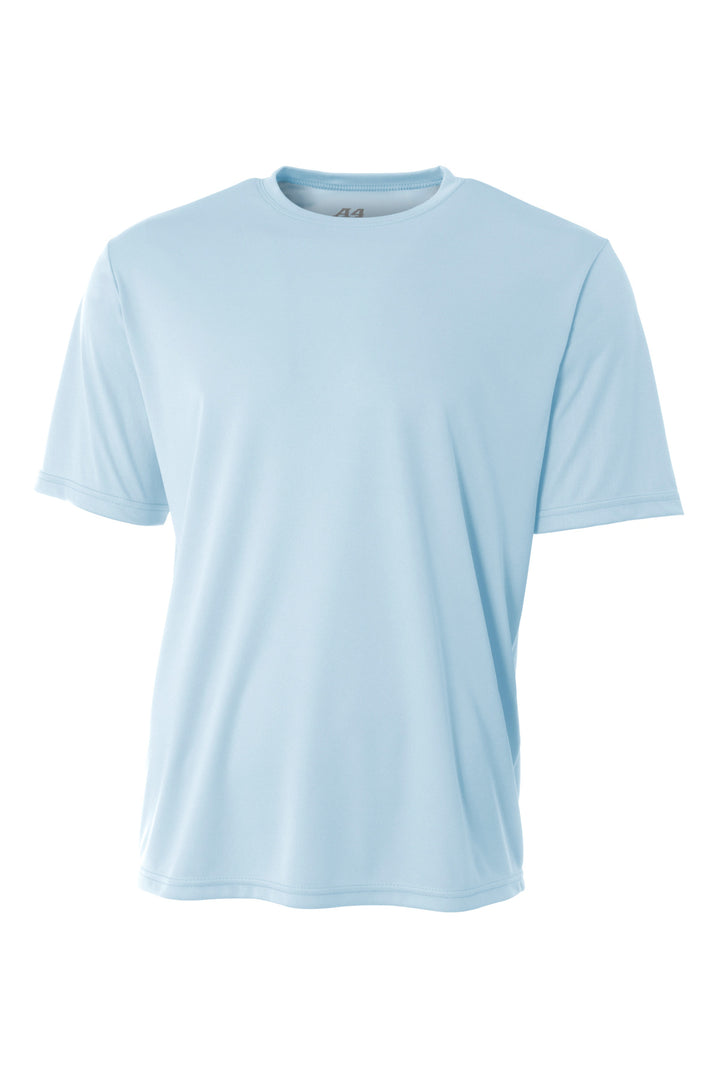 Front View of PastelBlue A4 Cooling Performance Short Sleeve Tee A4N3142