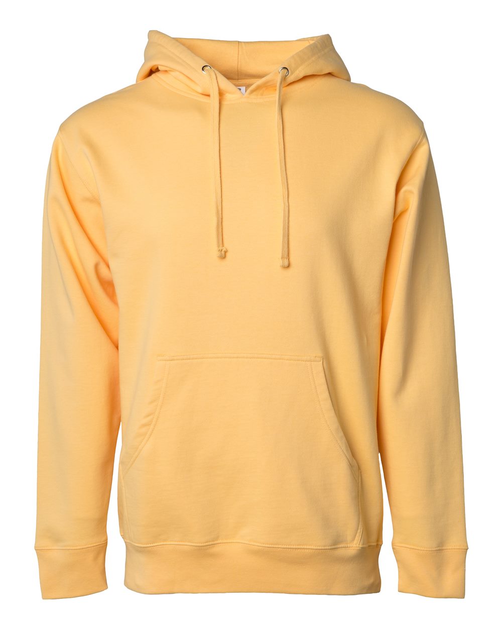 Front View of Peach Midweight Hooded Sweatshirt - SS4500