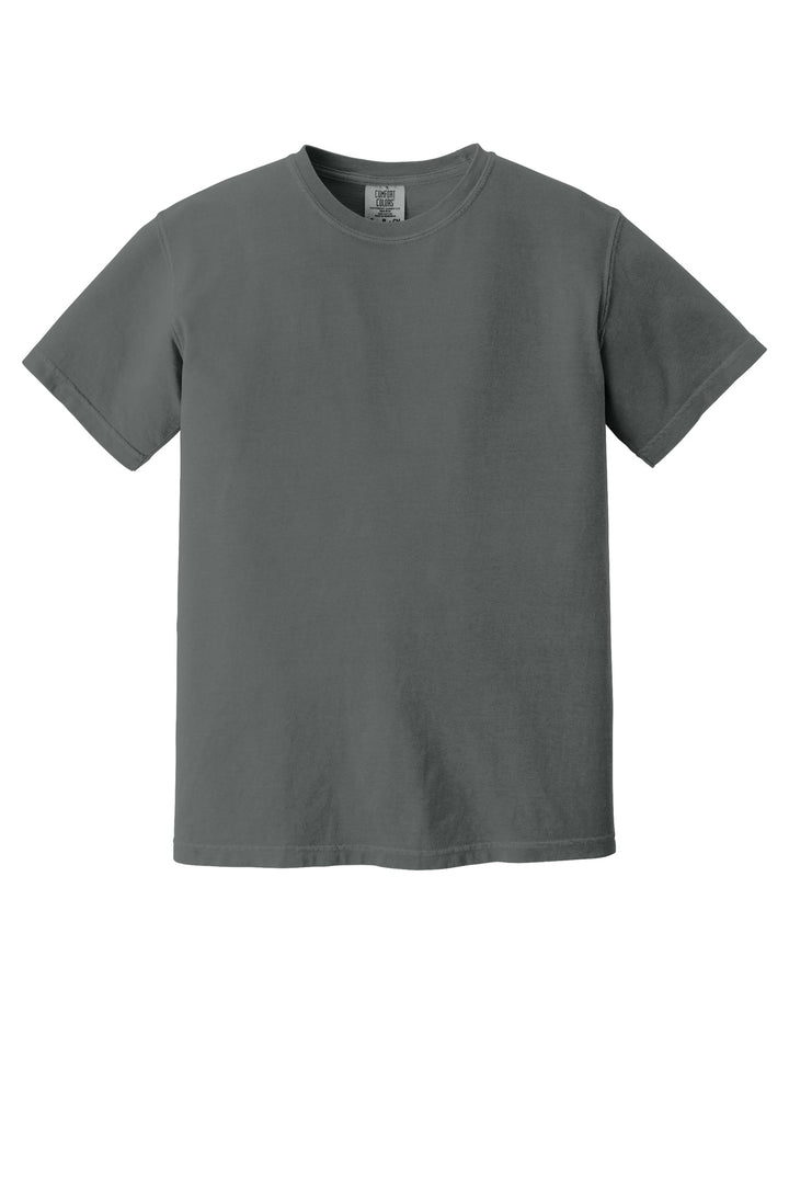 Front View of Pepper COMFORT COLORS Heavyweight Ring Spun Tee. 1717