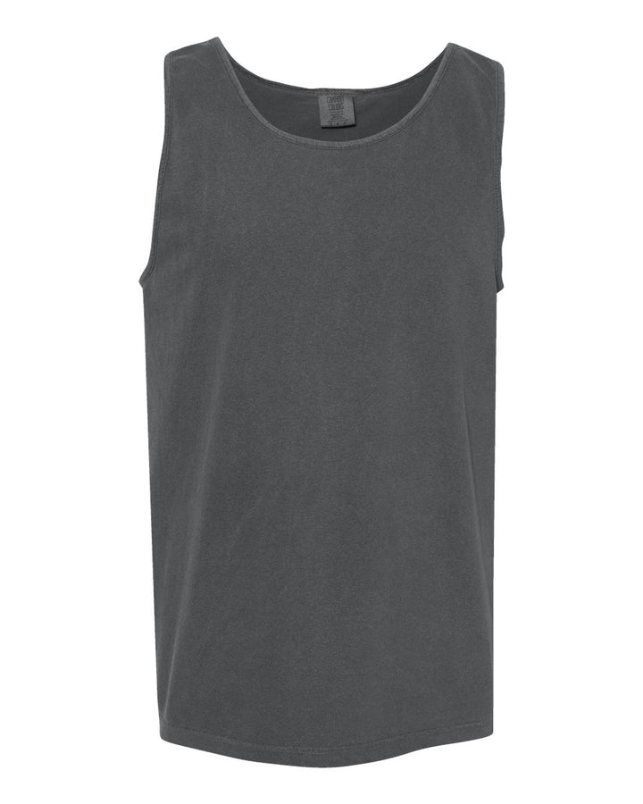 Front View of Pepper Garment-Dyed Heavyweight Tank Top - 9360