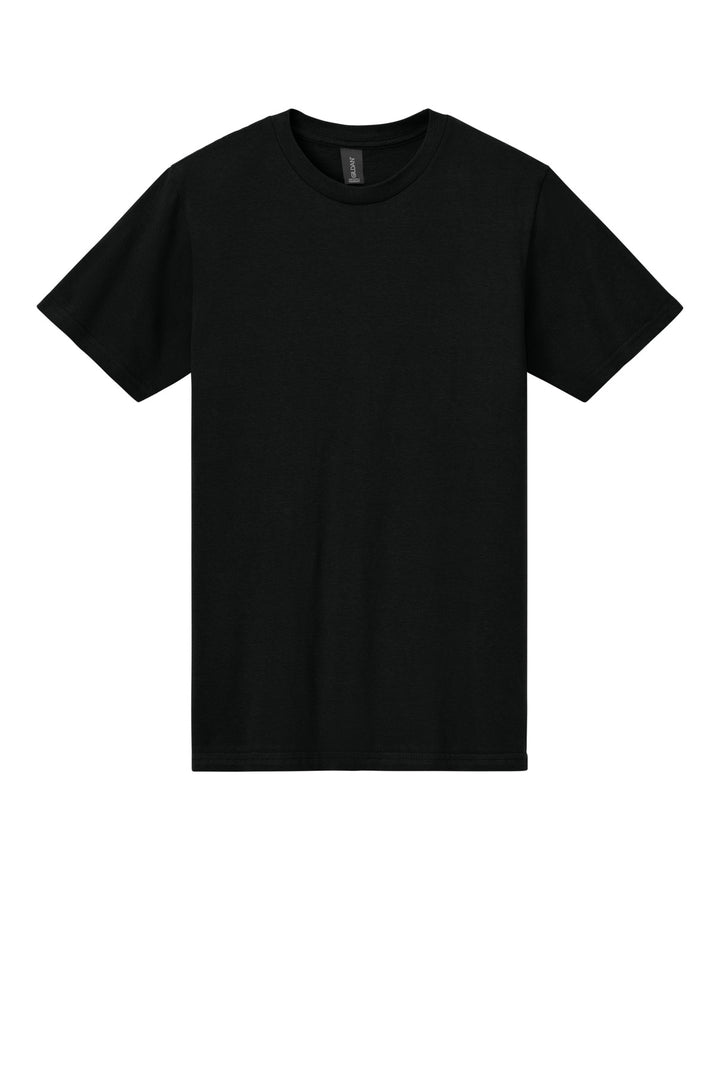 Front View of PitchBlack Gildan Softstyle Midweight Tee 65000