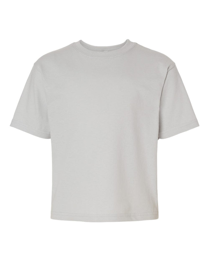 Front View of Platinum Youth Gold Soft Touch T-Shirt - 4850
