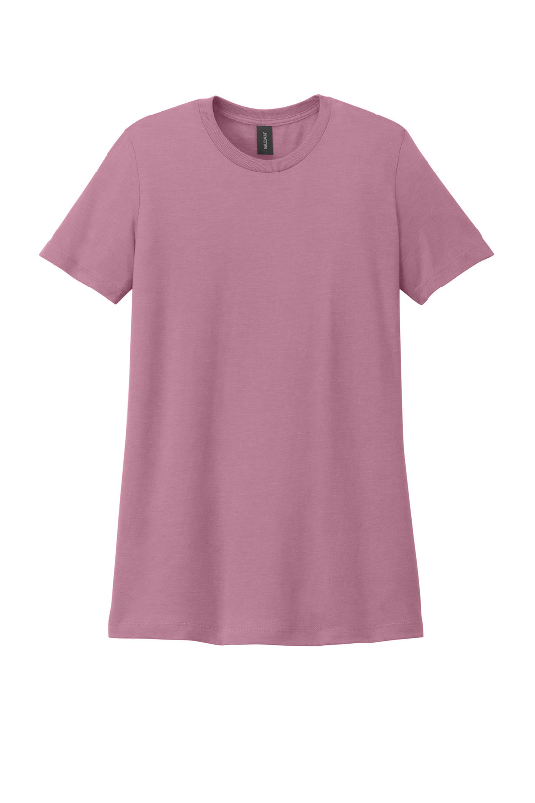 Front View of Plumrose Gildan Softstyle Women's CVC T-Shirt 64001LCVC