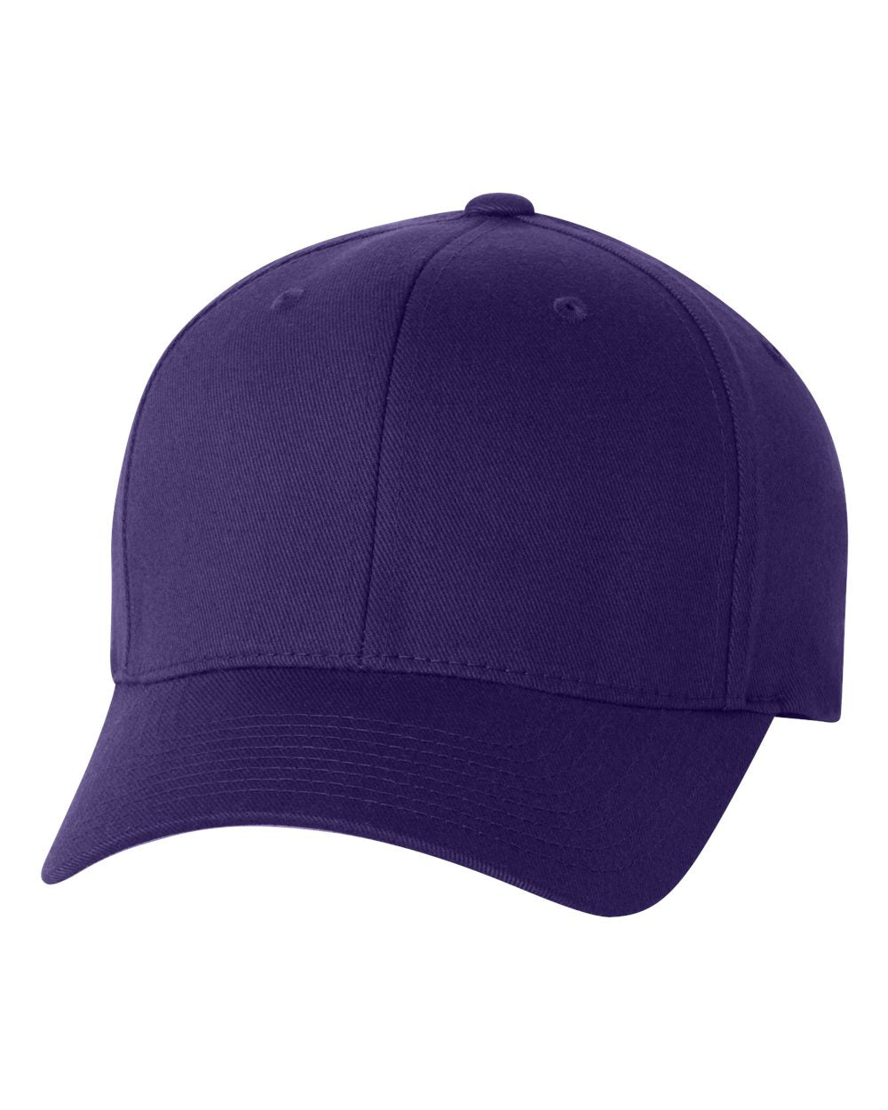 Front View of Purple Cotton Blend Cap - 6277
