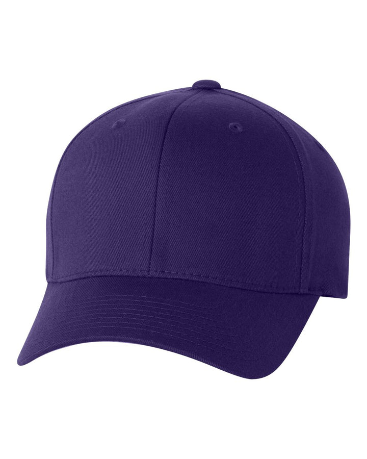 Front View of Purple Cotton Blend Cap - 6277