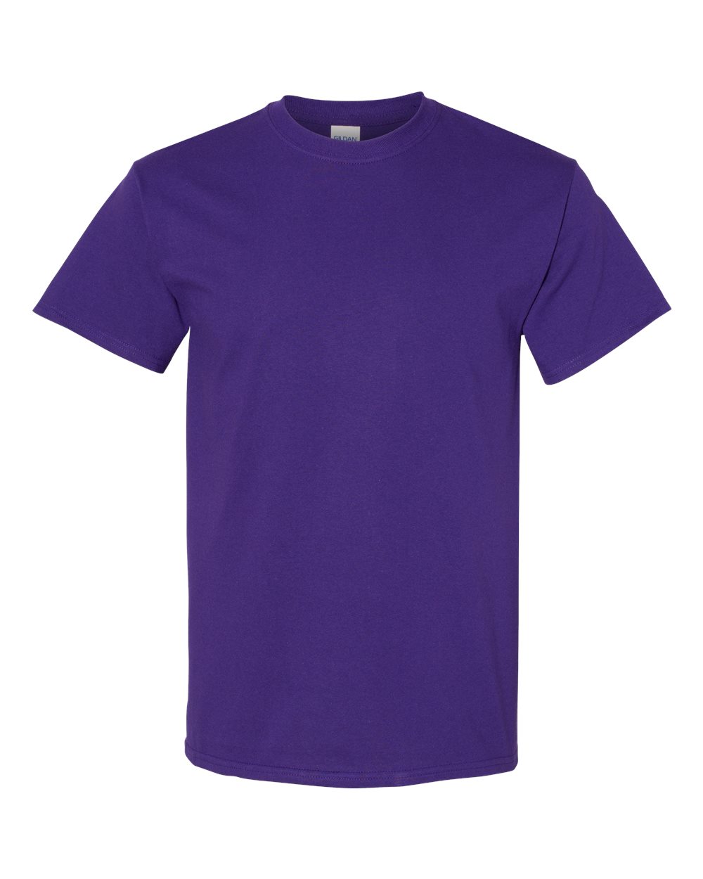 Front View of Purple Heavy Cotton™ T-Shirt - 5000