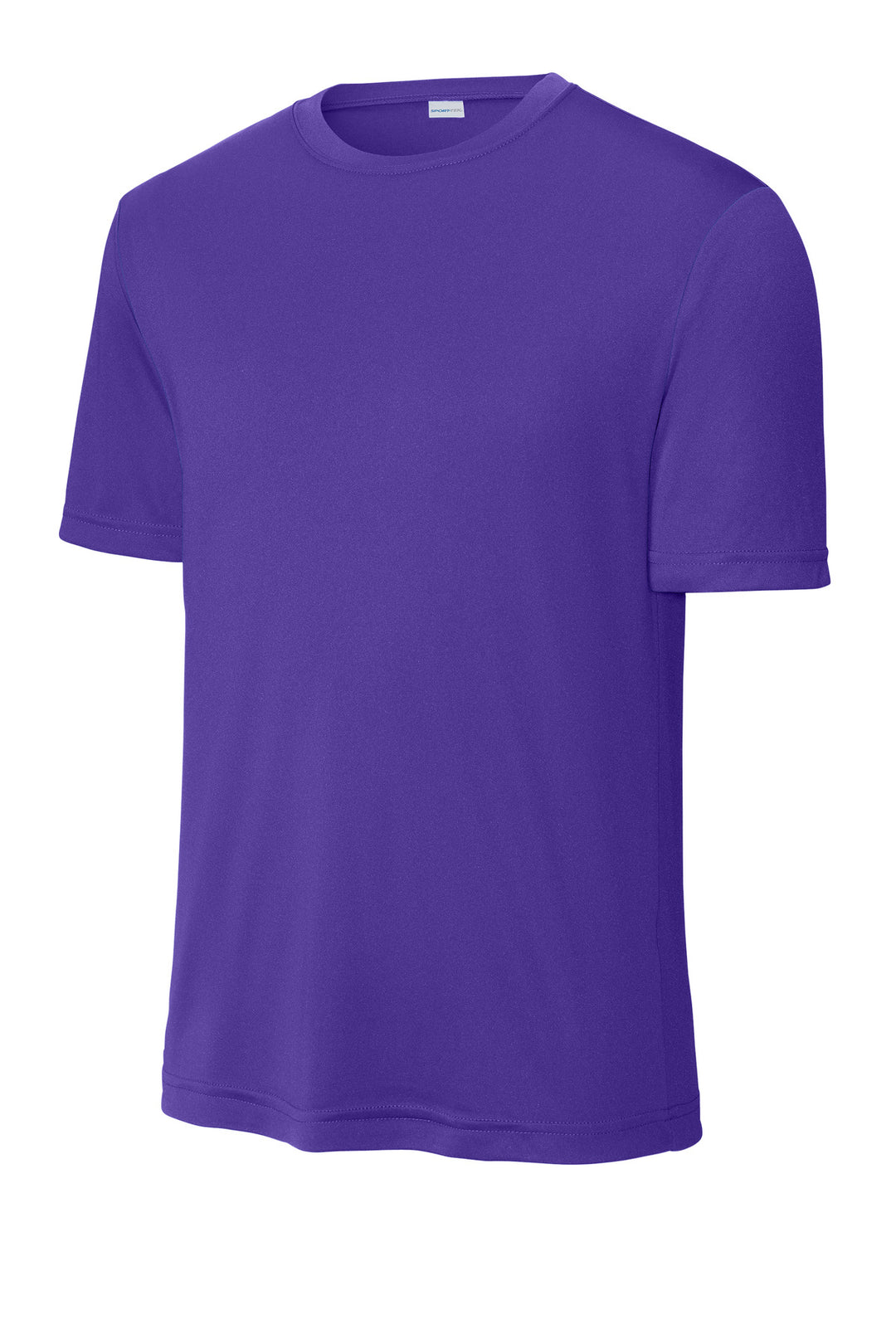 Front View of Purple Sport-Tek PosiCharge Competitor Tee. ST350
