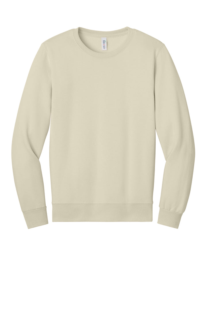 Front View of Putty Jerzees Eco Premium Blend Crewneck Sweatshirt 701M